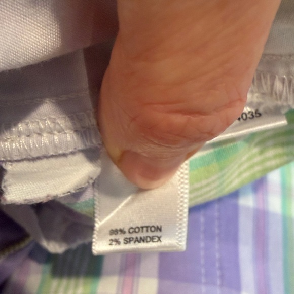 LOFT Pastel Plaid Pants - Picture 6 of 7